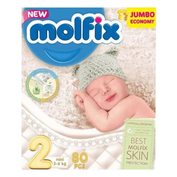 Molfix Diaper Mini Belt 3-6 Kg 80 Pcs