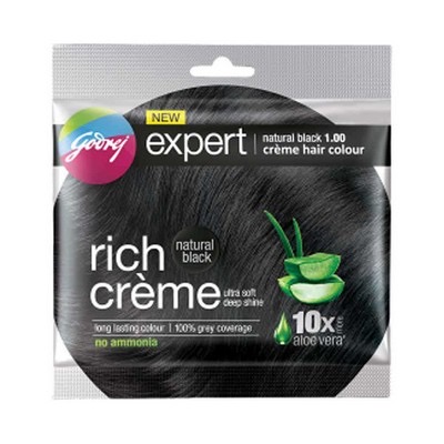 Godrej Expert Rich Creme Hair Colour Natural Black 20 gm