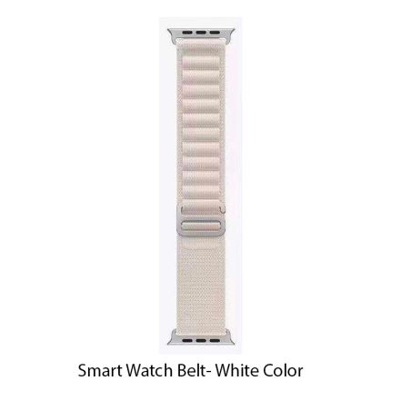 Series 8 Smartwatch Replacement Nylon Strap – White Color