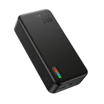 Joyroom JR-QP196 30000mah 22.5W Fast Charging Power Bank- Black Color