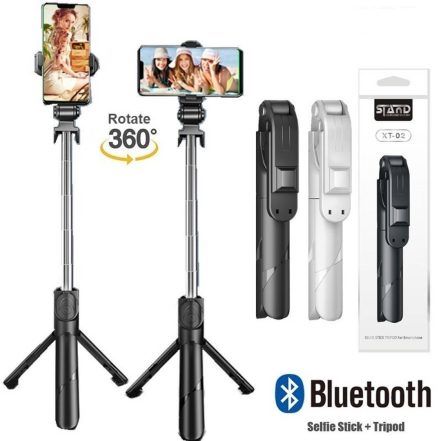 XT02 Selfie Stick Tripod with Bluetooth Remote