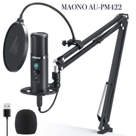 MAONO AU-PM422 Professional Cardioid Condenser Mic With Touch Mute Button