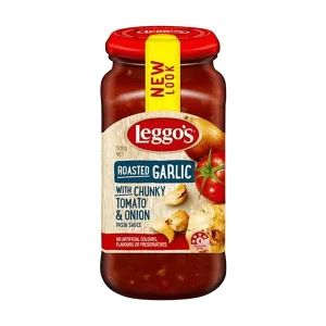 Leggo’s Roasted Garlic with Chunky Tomato & Onion Pasta Sauce 500g