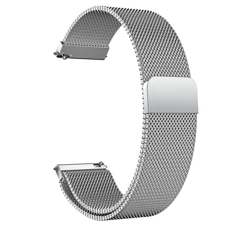 22mm Metal Magnetic Watch Strap – Silver Color