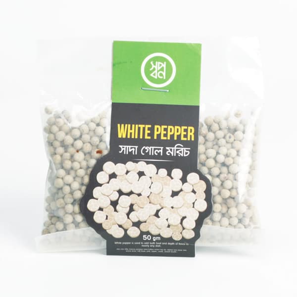 Shwapno White Pepper 50 Gm^